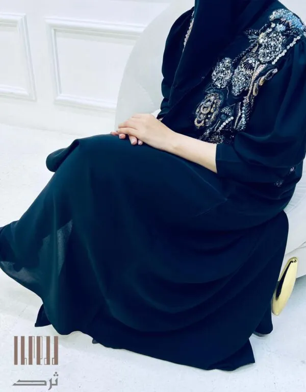 عباية بالشك اليدوي الراقي