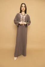 عباية تطريز ورود