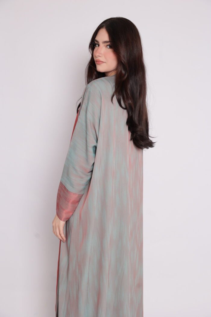 Modern, flowing abaya in calm colors - Image 4