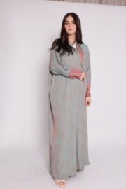 Modern, flowing abaya in calm colors - Image 5