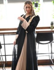 A colorful travel abaya that combines elegance and comfort with a soft crepe material - Image 2
