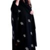 Half bisht abaya embroidered with luxurious floral embroidery